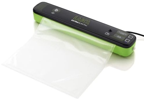 LAICA VT3104 Vakuumiergerät – Kompakte Größe, hält Lebensmittel bis zu 5-mal länger frisch, reduziert Lebensmittelverschwendung, 1 Rolle inklusive.