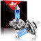 WinPower H4 60/55W phare halogène 12V voiture moto 5000K blanc chaud super lumineux Hi/Lo double phare lampe ampoules, 2 pièces