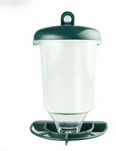 Groust Vogelhäuschen, Vogelfuttersilo, Hängelaterne Vogelhäuschen Gartensamenhäuschen, Futterstation Vogelhaus Vogelfuttersäule Futterspender, für die Gartendekoration im Freien