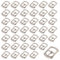 Kaimeilai 40 Stück Rollschnalle, Gürtelschnalle Dorn Schnalle Verschluss, Shuny Schnallen für Damen und Herren, Verzierung Ergebnisse für Taschen, Leder-GüRtel, Schuh (15 * 10mm, Silber)