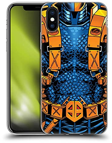 Head Case Designs Offizielle Justice League DC Comics Neu 52 Kostüm Todesschlag Comic-Kunst Gel Handyhülle Hülle [Militärischer Schutzgrad] Kompatibel mit Apple iPhone X/iPhone XS