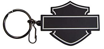 Harley-Davidson PVC Motorrad-Schlüsselanhänger Bar & Shield Biker Anhänger Geschenk für Motorradfahrer Fan-Artikel 5cm