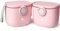 Termichy Milchpulver Portionierer, Milchpulver-Spender, 250g luftdichter tragbarer Milchpulver-Behälter für Reisen, mit Schaber und Löffel (Rosa, 2 Stücke)