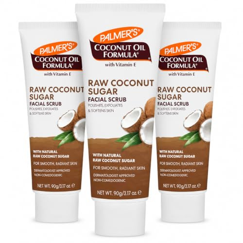Palmer's Coconut Sugar Facial Scrub Exfoliator (3.17 Oz - Pack of 3)