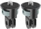 Vkesen Aluminium 1/4 Zoll Adapter für Insta 360 X5/X4/X3/ONE X2, Drehbarer Stativ Halterung Adapter für Insta360 X5/X4/X3/ONE X2, Sony, SJCAM/SJ4000, Xiaomi, Xiaoyi und Anderen Action-Kameras（2 Stück）