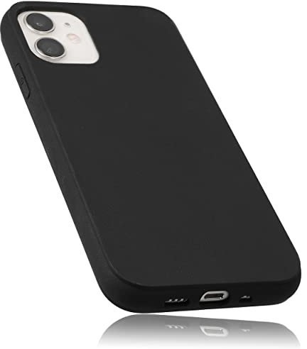 mumbi Hülle kompatibel mit iPhone 12 Mini Case Schutzhülle Tasche, schwarz
