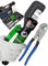 Strumento di crimpatura idraulico manuale da 4 mm² a 70 mm² per capicorda idraulico crimpatrice crimpatrice terminale capocorda con 9 paia di matrici (4 ~ 70 mm² strumento di crimpatura + taglio)