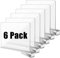 Okydoky 6 Stücke Acrylregal Regaltrenner, Trennwand Regal, Regalteiler Regalsystem ohne Bohren für Bücherregal, Kleiderschrank und Hängeregale(GB,6pc.DE)