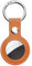 Ainiv Schutzhülle für AirTag, Leder Keyring Schutzhülle Kompatibel mit AirTags, Leder Keyring für AirTag, Mini Case für Apple AirTags, Hülle Schlüsselanhänger Case, Cover mit Schlüsselanhänger, Orange