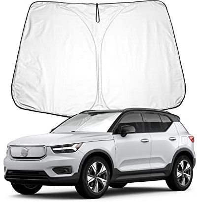 BIXUAN XC40 2024 Parasol Compatible con Volvo XC40 2018 2019 2020-2023 2024 2025 Parabrisas para XC40 2023 el Parabrisas del Coche Cubierta del Parabrisas para XC40 Bloqueo UV Cubierta Plegable