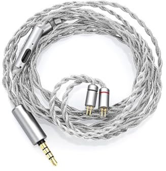 Moondrop MC2 Câble de mise à niveau du microphone 3,5 mm 0,78 mm 2 broches Câble de mise à niveau des écouteurs