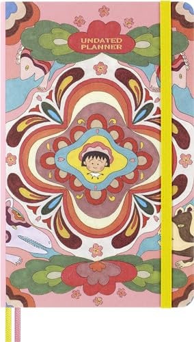 Moleskine Sakura Undatierte Kalender von Momoko Sakura, 12-Monats-Wochen-Notizkalendar 2024 mit festem Einband, Asia Kollektion 2024, Sonderausgabe, Großformat 13 x 21 cm