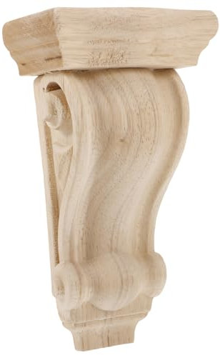 UPKOCH Corbeau En Bois Sculpté, Support DéCoratif En Bois, Colonne En Bois Massif, Ornement EuropéEn, 18*10*6cm, Pour DéCoration IntéRieure