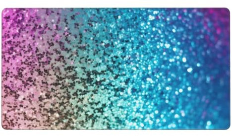 Schreibtischunterlage, extra großes Computer-Tastatur-Mauspad – Glitzer-Pailletten – Bürotischmatte, rutschfeste Gummiunterseite, Gaming-Mauspad, Schreibtischschutzmatte, 40 x 75 cm