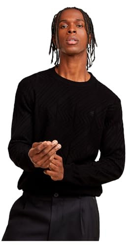 G-Star Homme Zig-zag structure r knit, Noir (dk black D25108-C259-6484), M