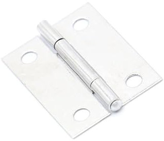 10 Stück Türscharnier 1,5 Zoll Edelstahl Mini Schublade Schmuckschatulle Silber Schrank Scharniere for Dekoration Möbelbeschläge