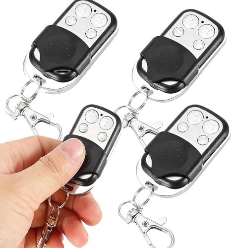 Yabound 4 Pcs Garage Door Remote, 433.92mhz Universal Garage Door Opener Remote, Automatic Garage Remote Control Key Fob for Car Garage Door Gate Opener