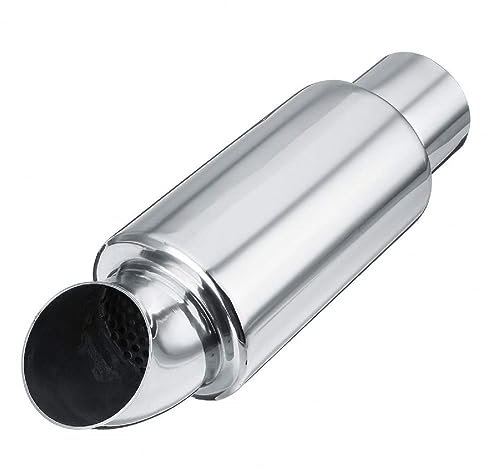 Auto End Endschalldämpfer Robustes Auto-Fallrohr, Leicht, Poliert, Antioxidativ, Sound-Tuning, Schalldämpfer, Auspuff, Langlebig Auto Auspuffrohr
