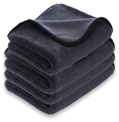 MAGIC WIPE Paño de secado de baño XXL – 4 unidades de 40 x 60 cm original de microfibra multiusos, paño de limpieza sin rayas ni pelusas, toalla de secado de alta calidad para baños, cocina, espejos