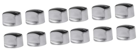 DOITOOL 2sets Zinc Alloy Gas Stove Ignition Knob Easy Install Switch Knob for Gas Hob Metal Stove 6pcs*2