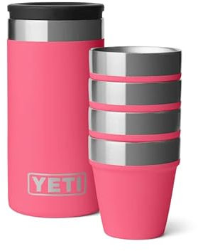 YETI Schnapsbecher mit Tragebehälter, Tropical Pink