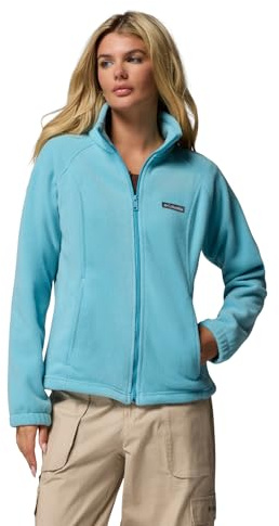 Columbia Giacca in Pile da Donna Benton Springs con Cerniera Intera, Blu Vintage, S