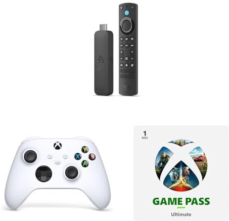 Mando Xbox - Robot White + Amazon Fire TV Stick 4K Max + 1 Mes Game Pass Ultimate