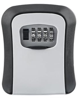 Boite a Clefs,Boite a Clefs Securisee Exterieur,Boîte à Clés avec Code Extérieur 4 Chiffres,Réinitialisable Coffre Fort a Clef pour Les Véhicules des Industries du Bureau à Domicile