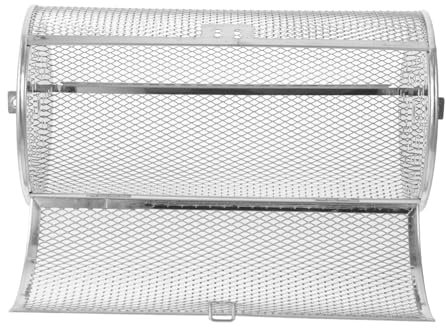 DIKACA Griglia in Acciaio Inox Cestino Rivestimenti Per Friggitrici Ad Aria Friggitrice Ad Aria Istantanea Griglie Per Friggitrice Ad Aria Elettrico Padella Silver Acciaio Inossidabile