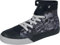 Rock Rebel by EMP Unisex Zapatillas Altas Negras con Estampado de Calavera cibernética de la Vieja Escuela en el Lateral EU39