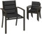 Devoko Set Di 4 Sedie Da Giardino, Sedie Da Esterno In Alluminio Per Esterni, Poltrone Da Giardino, Per Giardino, Piscina, Terrazza, Sala Da Pranzo, Mobili Da Giardino, Giallo-Marrone