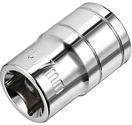 TA-VIGOR 1/2-Inch Drive 17mm 6-Point Shallow Socket, Metric, Cr-V Drive Socket for Auto Repairing and Household