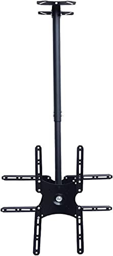 Supporto TV Universale, Multifunzione, Supporto TV a soffitto bifacciale, Supporto TV con Rotazione Completa a 360°, Adatto per televisori a Schermo Piatto da 32 a 75 Pollici, Dimensioni mas