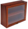 BESTYASH Desktop Vitrine für Figuren Holzständer Aufbewahrung und Präsentation von Sammlerstücken für Wohnzimmer und Schlafzimmer