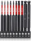 ColumPRO Allen Key Bit Set, 10PCS 100mm Ball End Hex Bit Set, Long Allen S2 Steel Magnetic Screwdriver Bit Set for Complex Workplace.