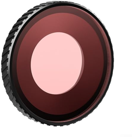 SMZhomeone Wasserdichter Tauchfilter aus Aluminiumlegierung für DJI Osmo Action 5 Pro/4, Anti-Beschlag-Objektivschutz, Zubehör für Unterwasserfotografie (hellrot)