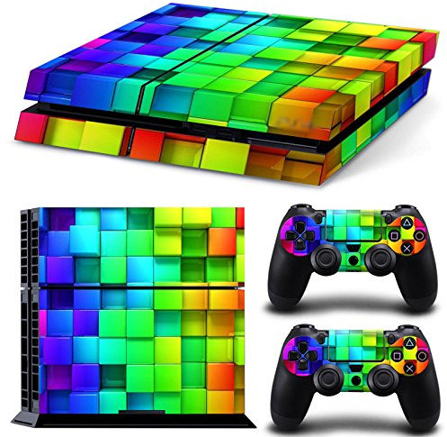 Morbuy PS4 Skin Vinyl Autocollant Decal Sticker pour Playstation 4 Console + 2 Dualshock Manette Set Skins (Couleur Boîte)