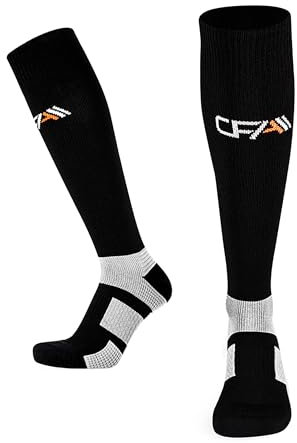COMPRESSION FOR ATHLETES V1 Chaussettes de Contention Femme et Homme de Haute Qualité, Soutien de La Cheville et de La Voûte Plantaire, Chaussettes de Contention Homme et Femme fabriquées dans l'UE