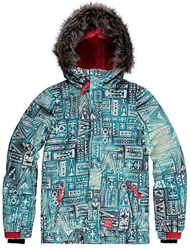 O'Neill Cloaked - Giacca da snowboard per bambini, Verde (green aop), 152