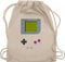 Turnbeutel Rucksack - Karneval & Fasching - Taschen - Gameboy | Nerds I 90s I 90iger I Fastnacht I Fasnacht I Fasnet - Unisize - Naturweiß - retro outfit karnevalsbeutel faschings 90 beutel