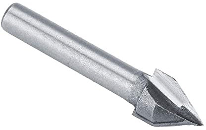 Fresa 60 Degree V Groove in Acciaio al Tungsteno con Affilatura CNC Bit a Taglierina che Fa Incisione Bit 6mm