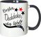 Mister Merchandise Becher Tasse Bester Dachdecker der Welt. Kaffee Kaffeetasse liebevoll Bedruckt Beruf Job Arbeit Weiß-Blau
