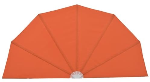 vidaXL Faltbarer Terrassen-Seitenfächer Terracotta-Rot 160 cm