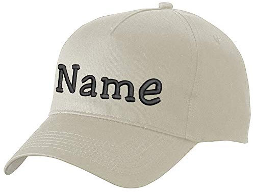 Nashville print factory Modisches Basecap Bestickt mit Namen oder Wunschtext | in 21 Farben (Khaki)