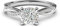 Sterling Silver 4-Prong Petite Twisted Vine Simulated 1.0 CT Diamond Engagement Ring Promise Bridal Ring (M