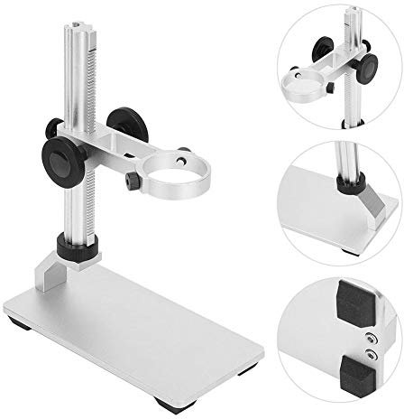 Mikroskopständer,Microscope Stand Aluminiumlegierung USB Mikroskophalterung Digitalmikroskop Hebeständer Halter,Mikroskop Standplatz Hebehalterung für Mikroskop