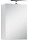 byLIVING Spiegelschrank SPREE, Badschrank mit LED Beleuchtung und Schalter-/ Steckerbox /Spiegeltür mit Soft-Close Funktion, Glas, weiß, B 40, H 60, T 20 cm