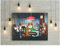 HSFFBHFBH Hunde Spielen Poker Gemälde Drucken auf Leinwand HD Abstrakte Leinwand Malerei Büro Wandkunst Wohnkultur Wandbilder 20x25cm (8x10) Kein Rahmen