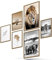 BLCKART Infinity XL Poster Set Bilder Afrika Stilvolle Doppelseitige Poster Safari Löwe Elefant Zebra Wohnzimmer Deko (Afrika, XL | 2x A2 | 4x A3 | Ohne Rahmen)