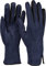 styleBREAKER Damen Touchscreen Handschuhe mit Farbkontrast und Fleece Futter, warme Thermo Fingerhandschuhe, Winter 09010030, Farbe:Dunkelblau